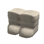 3.0 Beige Slouch Fuzzy Socks
